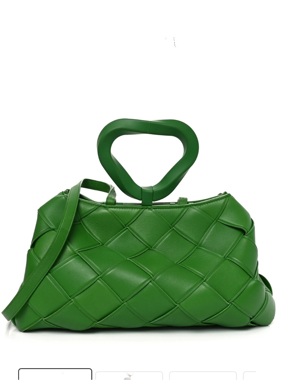 BOTTEGA VENETA
Nappa Maxi Green Intrecciato Grasp Top Handle
Bag. Mint! RT $3800